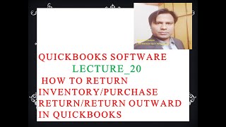 Quickbooks_ Lecture 20|How to return inventory/purchase return/ in Quick books|Urdu|Hindi