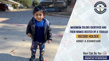 MAXIMUM flashcards of COLORS IDENTIFIED AND RECITED THEIR NAMES BY A TODDLER