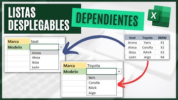 Cómo crear LISTAS DESPLEGABLES DEPENDIENTES en Excel