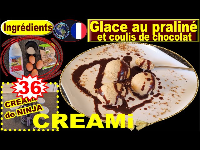 Recette pour NINJA CREAMi – Glace au praliné et coulis chocolat