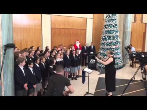 Burgmann Anglican School Choir Sings at Parliament House