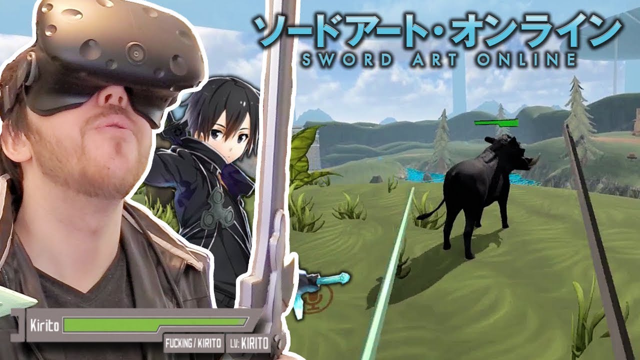 Playing An Actual Vr Sword Art Online Game Vrchat Youtube
