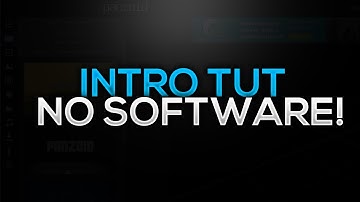How To Make An Intro For Youtube Videos No Software 2016!