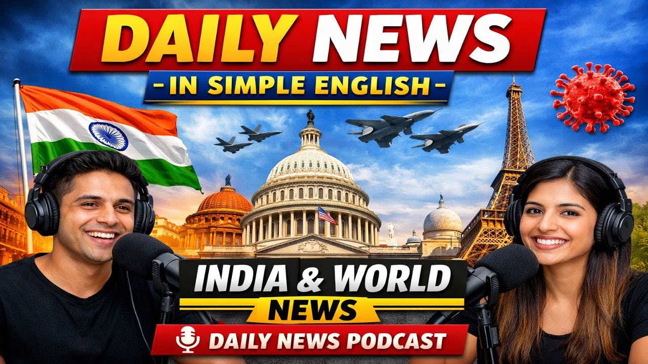Daily News – India & World in Simple English | Podcast