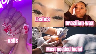 Come To My Appointments with Me | nails, brazilian, lashes, facial | *maintenace vlog*