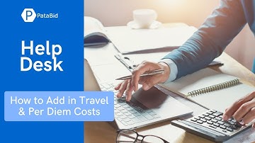How to Add Travel & Per Diem Costs