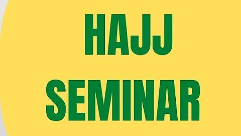 SIMPLE HAJJ  & UMRAH SEMINAR  ||  Sh.  Dr  Mufti Abdur Rahman ibn Yusuf Mangera