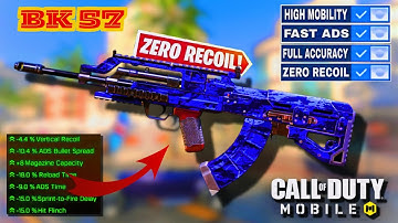 NEW "2 SHOT"  BK57 Gunsmith // Fast ADS + No RECOIL // COD Mobile in Season 2 #codm