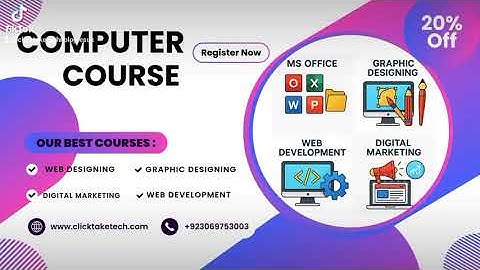 Computer Courses in ClickTake Technologies.............
