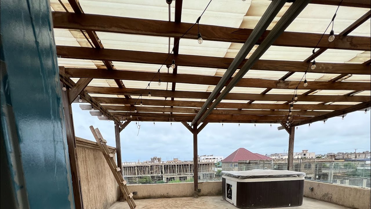 How we sprayed a pergola for a client in Accra, Ghana YouTube