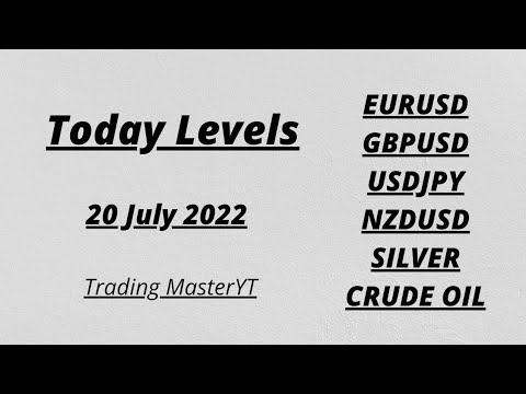 Eurusd | Gbpusd | Usdjpy | Nzdusd | Silver | Crude Oil | 20 July 2022 | Trading MasterYT |