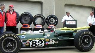 Al Unser Sr, talks about Jimmy Clark's 1965  LotusFord.