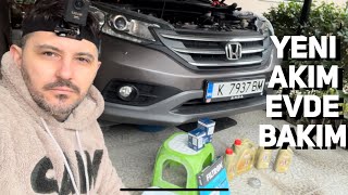 Bulgaristandan Aldığımız Honda Crv 2.2 i-dtec Yağ Bakımı | Oil change | pov video