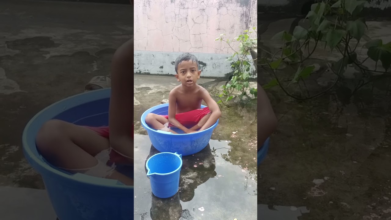 🏖️আহনাফ ছাদে বাচ্চাদের মতো গোসল করলো 🏖️কষা মাংস খেলো🍗ড্রইং করলো 🤗