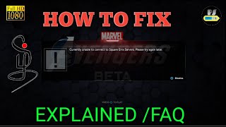 How to fix Marvel Avengers Currently Unable to Connect to Square Enix server | (Explained in Tamil)