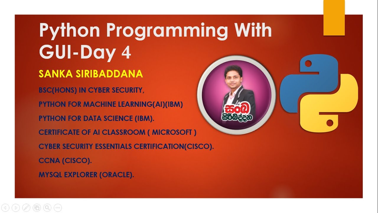 python GUI day 4 - YouTube