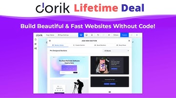 Dorik Review - Dorik Lifetime Deal | Build Beautiful Websites Without Code Using AI