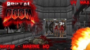 Brutal Doom II: Hell on Earth Starter Pack (UV Max) - Map: 05 - Marine HQ