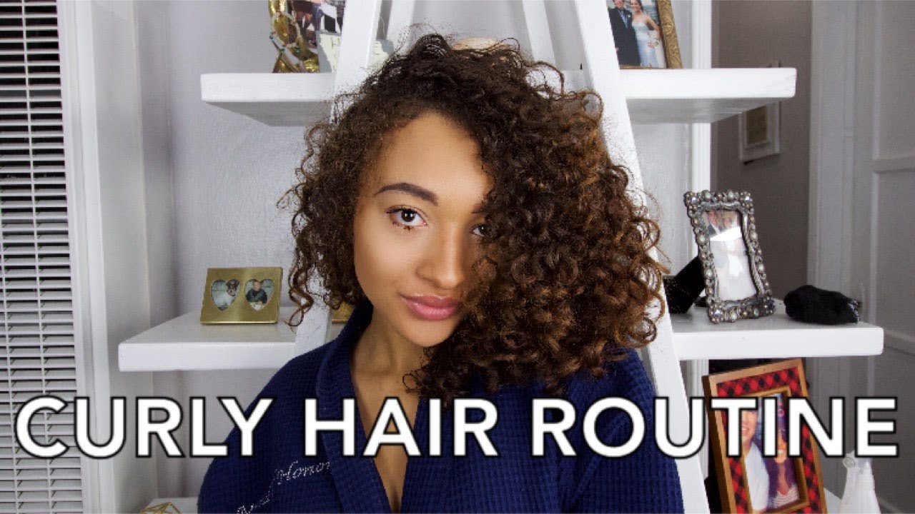 CURLY HAIR ROUTINE // 3B - YouTube