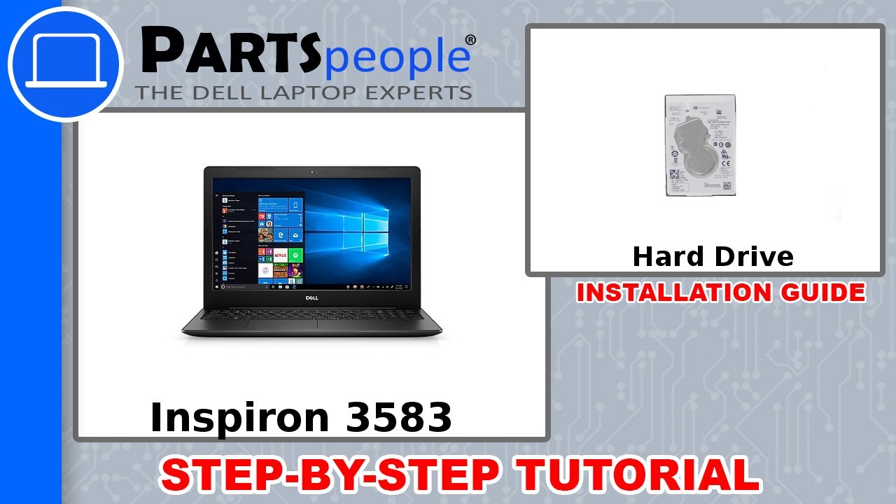 Dell Inspiron 15-3583 (P75F106) Hard Drive How-To Video Tutorial
