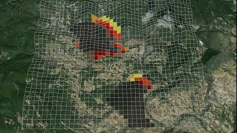 OpenFLUID - Fire spreading simulation over a small region