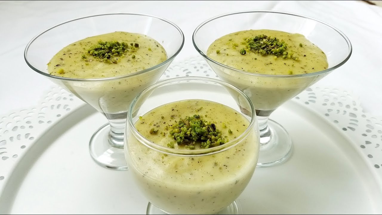 Ev Yapımı Antep Fıstıklı Puding YouTube