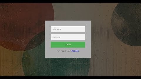 Sign up Log in Complete User Registration system using PHP and MySQL database in Bangla