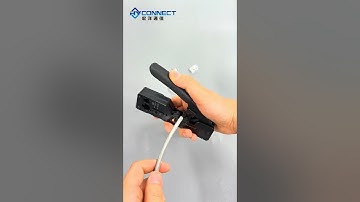 How to Terminate a Cat6 Pass-through RJ45 Connector With a Multifunctional RJ45 Crimper#crimpingtool
