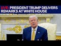 President Trump Delivers Remarks At White House President Trump Delivers Remarks At White House