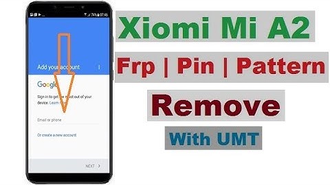 Xiomi Mi A2 Frp | Pin | Pattern Remove With UMT
