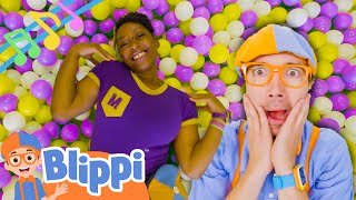 Head, Shoulders, Knees, and Toes (Ballpit Version) | BLIPPI | Educational Songs For Kids