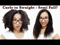 I Straightened MY OWN Curly Hair for the FIRST Time in 5 YEARS! | Semi Fail? | Struggle!