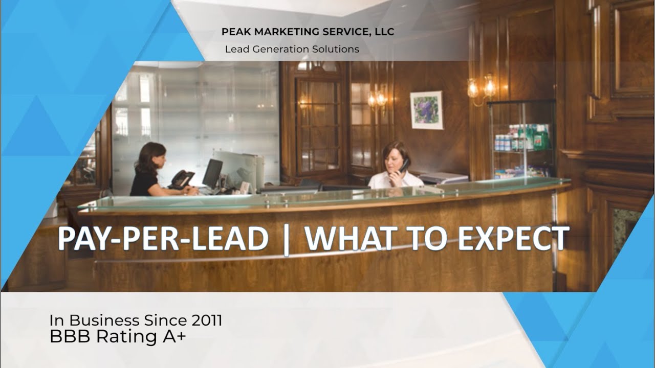 Pay Only For Leads Received   Peak Marketing Service Explainer Video