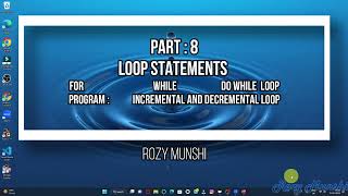 C programming part 8 | while loop in c | for loop in c | do while loop in c   | loop statements in c
