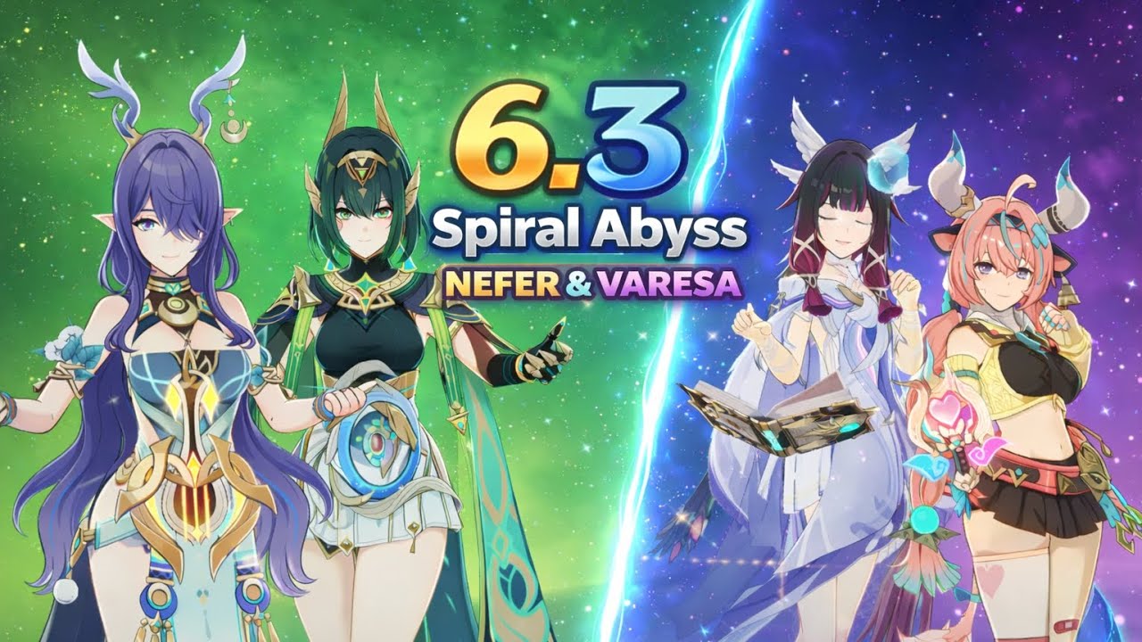 [F2P] 6.3 ABYSS NEFER&VARESA LUNERBLOOM & LUNERCHARGE GENSHIN IMPACT 