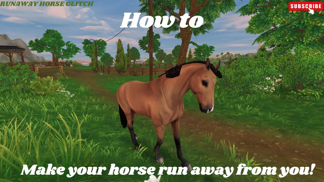 Star Stable Runaway Horse Glitch! How to make your horse run away from you YouTube