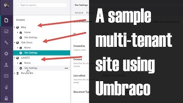 Example Umbraco Multi-tenant site explained