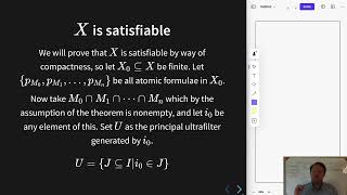 Mathematical Logic 15, The Ultrafilter Theorem