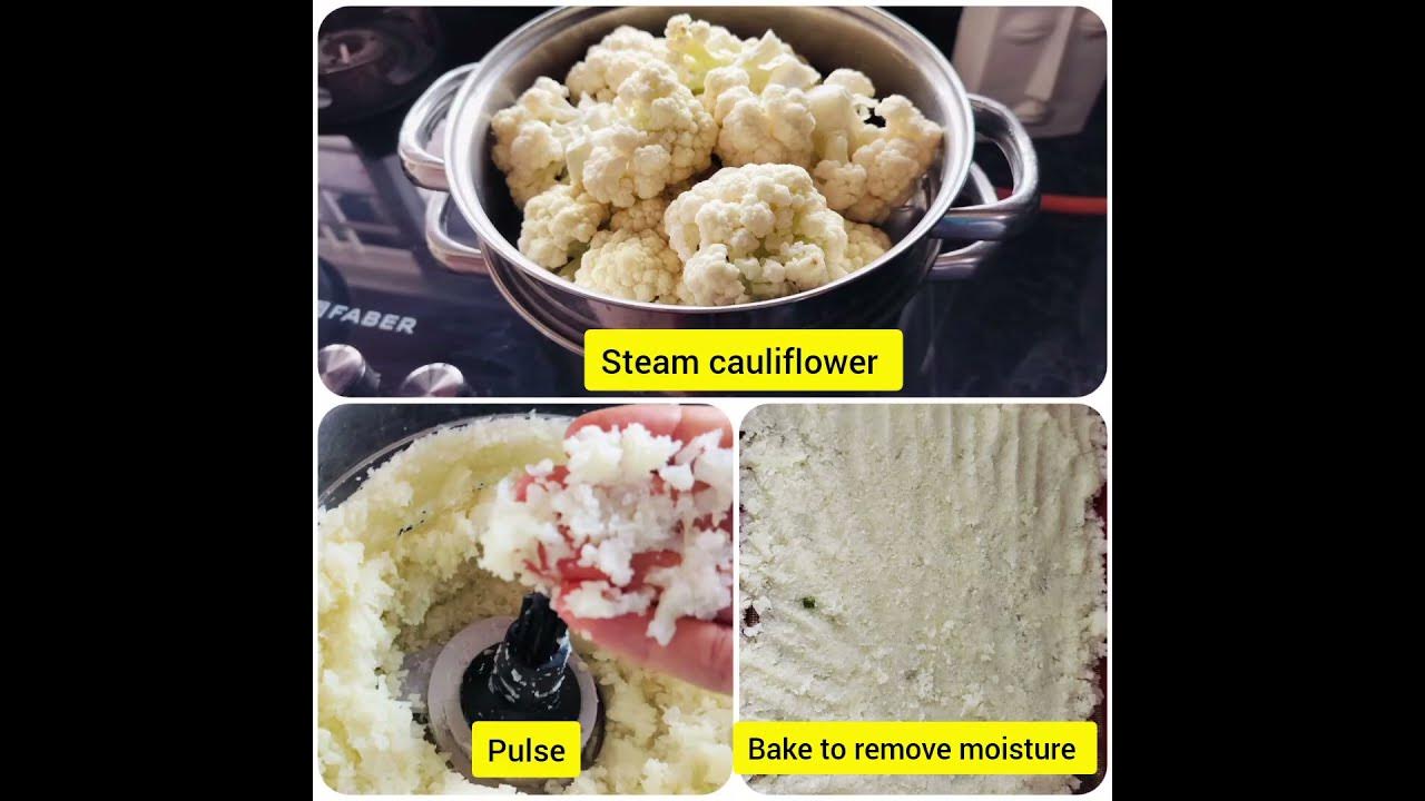 Cauliflower rice upma( plantbased, glutenfree, grain free and oilfree