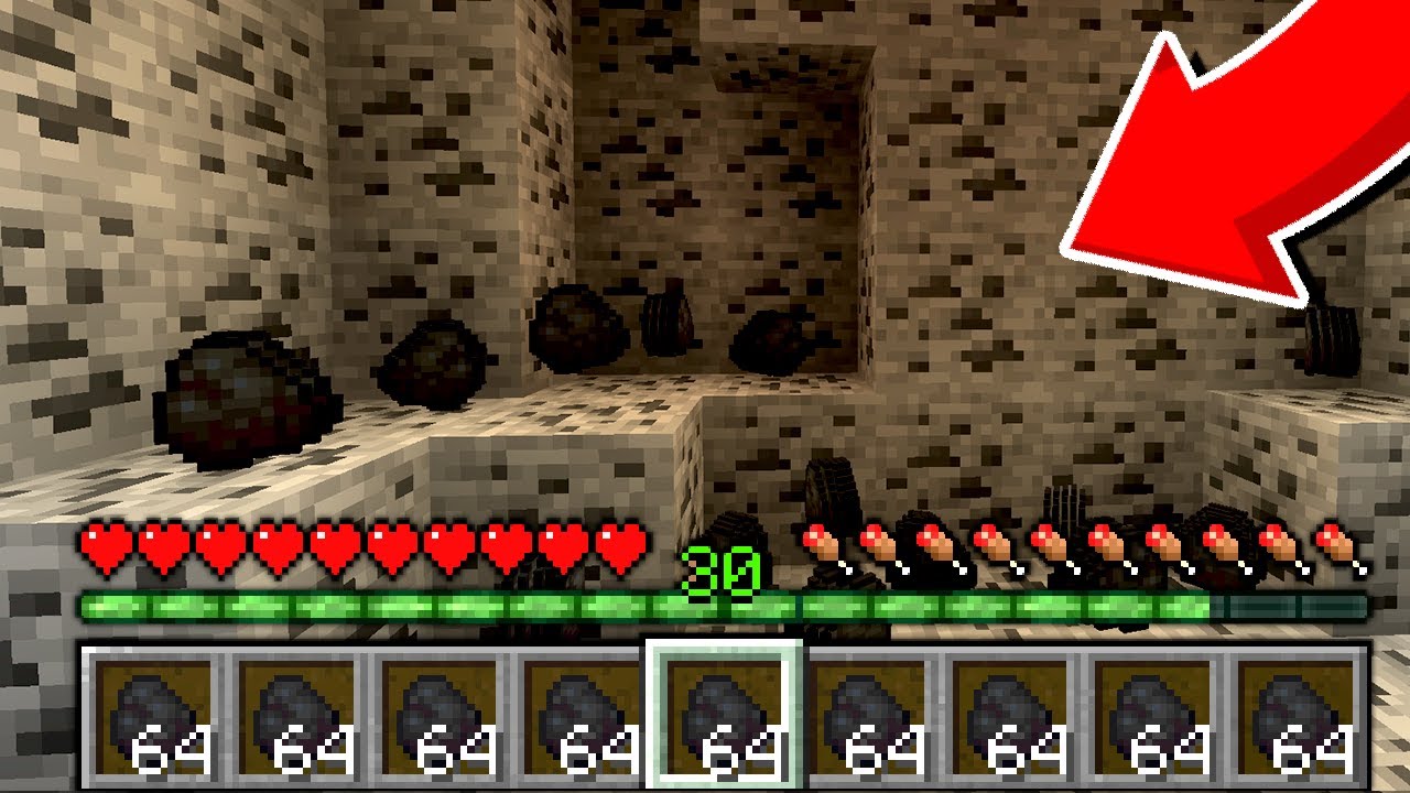 Генератор угля в minecraft
