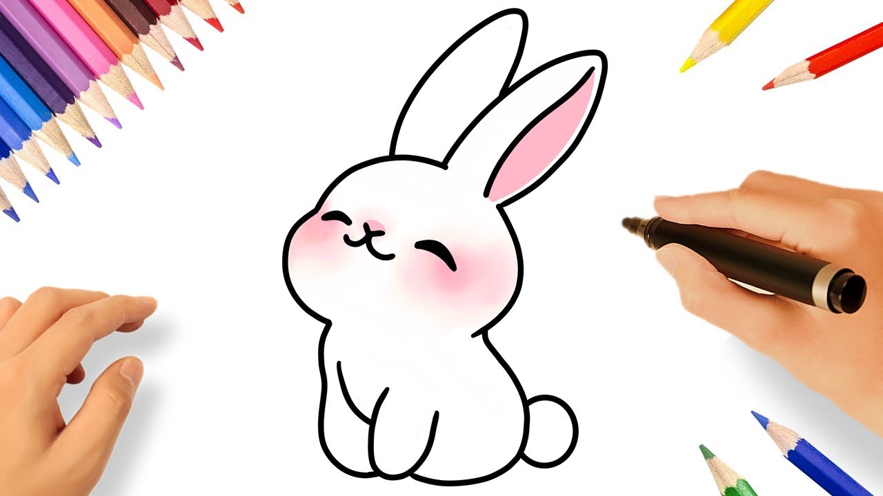 Cute Pretty Kawaii Bunny Rabbit Drawing Cartoon #2 Vinyl Decal Sticker –  Shinobi Stickers