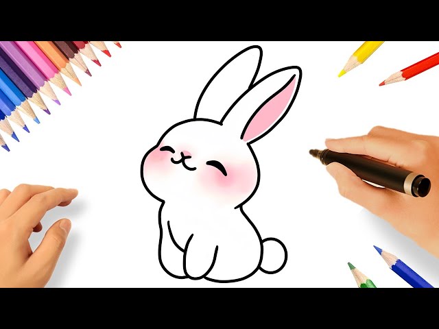 How to draw a rabbit bunny face 🐇 | Easy drawings - YouTube-saigonsouth.com.vn