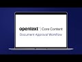How to use document approval workflow in opentext core content