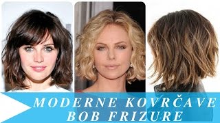 Moderne kovrčave bob frizure Moderne kovrčave bob frizure