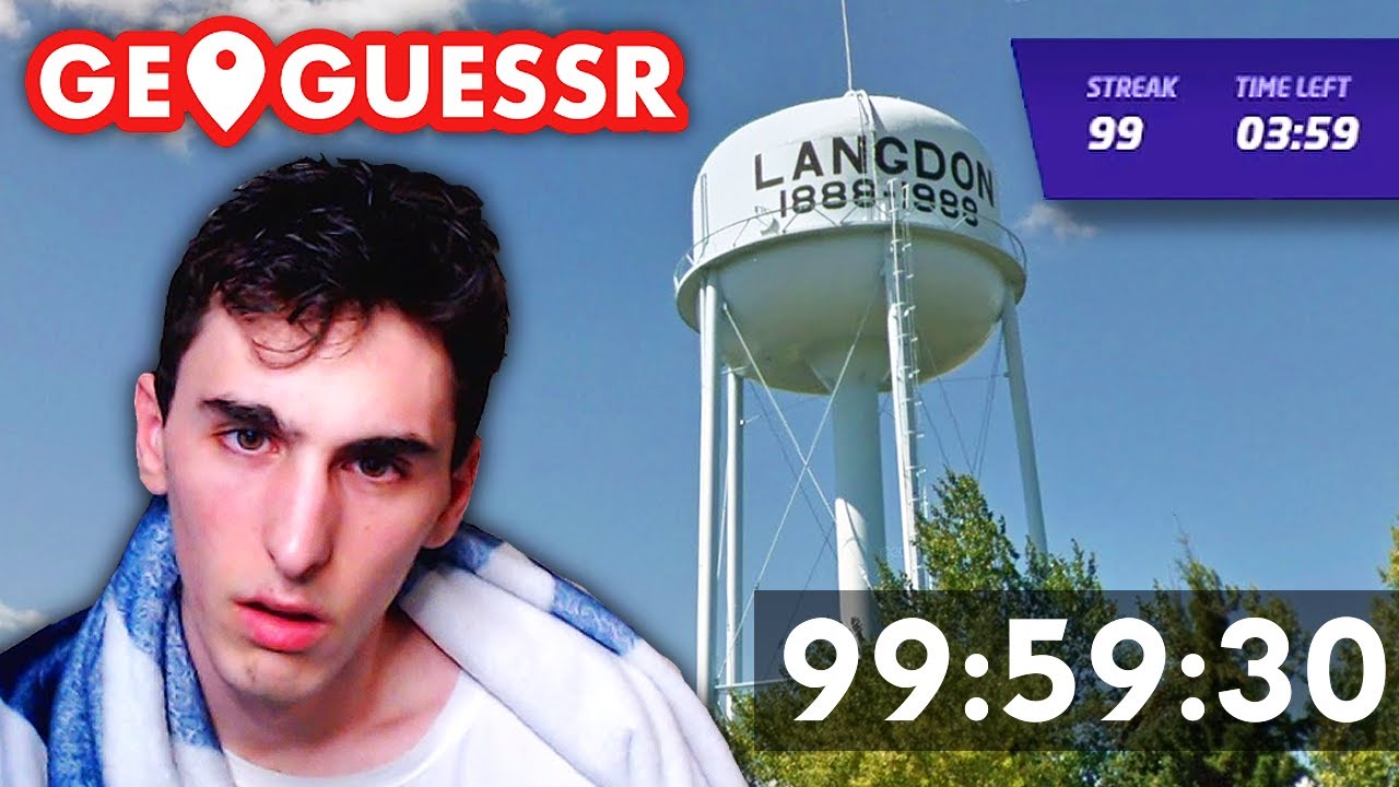 I streamed nonstop until i earned a 100 streak in Geoguessr