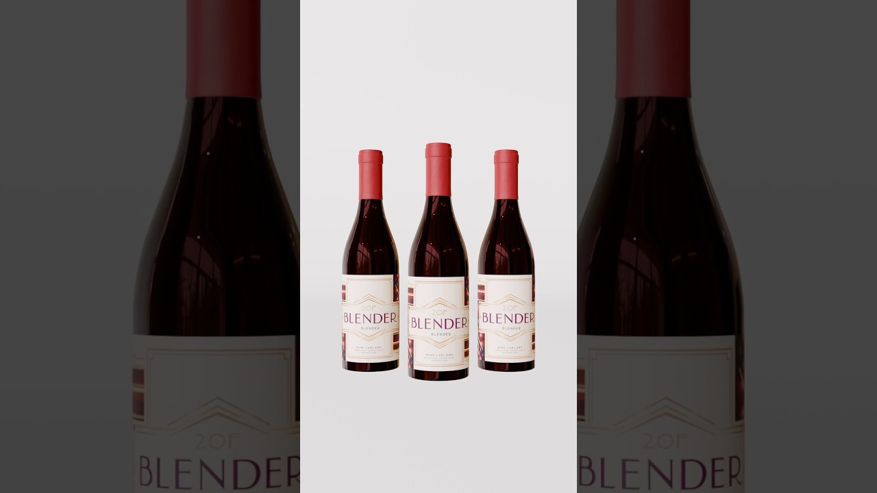 Wine × Blender Animation 