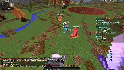 Hacker on CentrixPvP / KitPvP