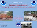 Heavy rain and snow for Southern California - Strong Storm System - NWS San Diego