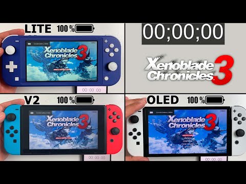 Battery Life of Xenoblade Chronicles 3 on Nintendo Switch LITE, V2 and OLED