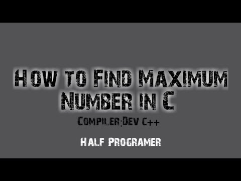 C Program to Find Maximum Number Among Five  Numbers